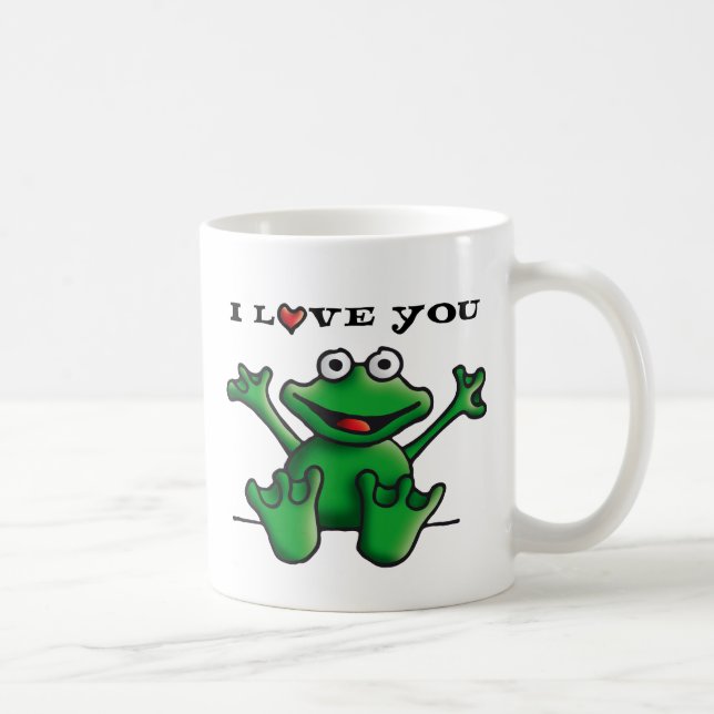 Taza De Café love heart frog (Derecha)