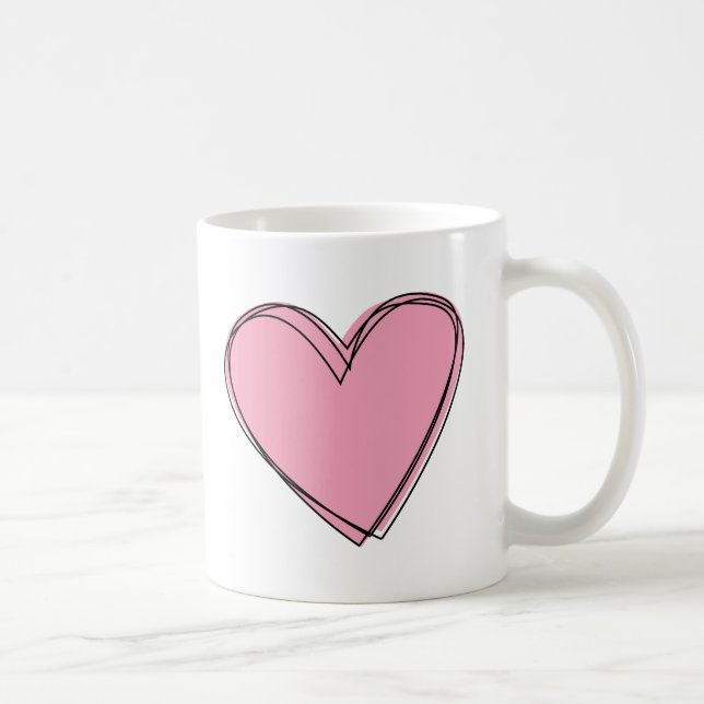 Taza De Café Love Heart Mug (Derecha)