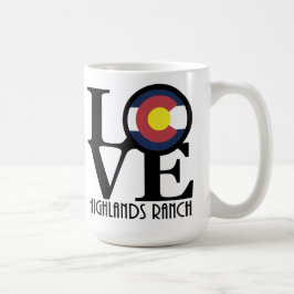 Taza De Café LOVE Highlands Ranch Colorado 15 oz