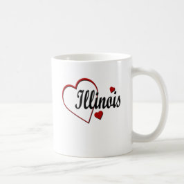 Taza De Café Love Illinois Hearts Mugs