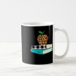 Taza De Café Love Inspire Leopard Print Apple Teacher Funny Gif