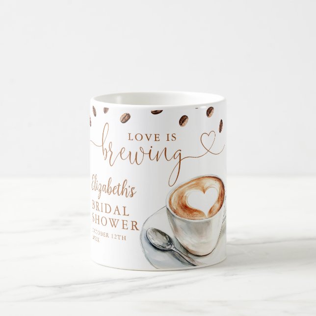Taza De Café Love Is Brewing Theme Bridal Shower (Centro)