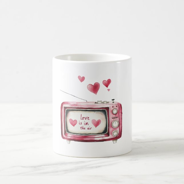 Taza De Café Love is in the air Hearts (Centro)