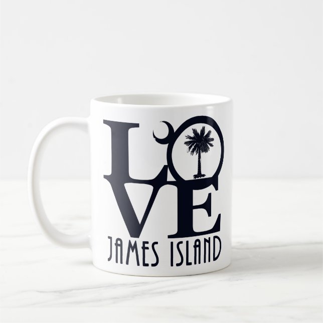 Taza De Café LOVE James Island 11oz (Izquierda)