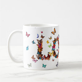 Taza De Café LOVE Joy Butterflies | Inspirational Motivational