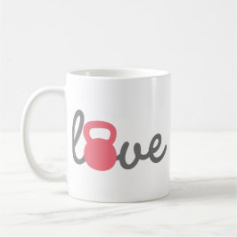 Taza De Café Love Kettlebell Pink