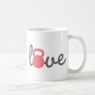 Taza De Café Love Kettlebell Pink