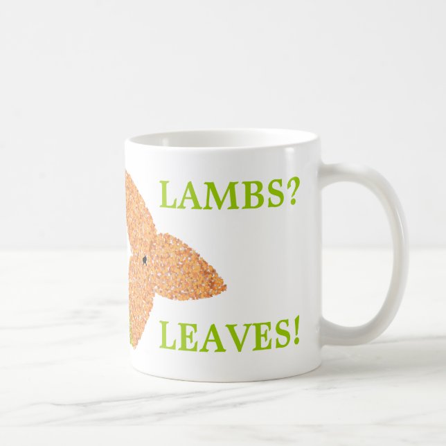 Taza De Café Love Lambs Eat Leaves Mug (Derecha)