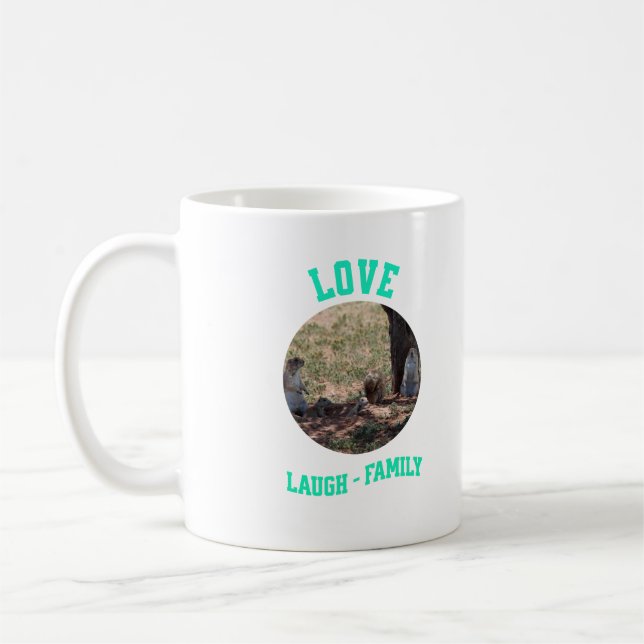 Taza De Café Love Laugh Family (Izquierda)