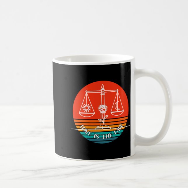 Taza De Café Love Law Retro  (Derecha)