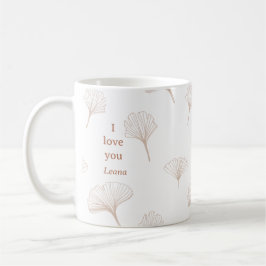 Taza De Café Love Leana Ginko Tree Leaves
