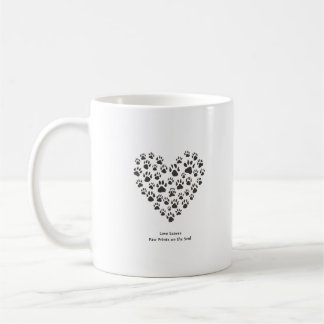 Taza De Café Love Leaves Paw Prints on the Soul