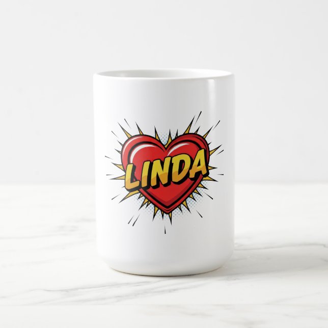 Taza De Café Love Linda (Centro)