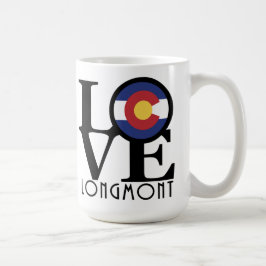 Taza De Café LOVE Longmont 15oz
