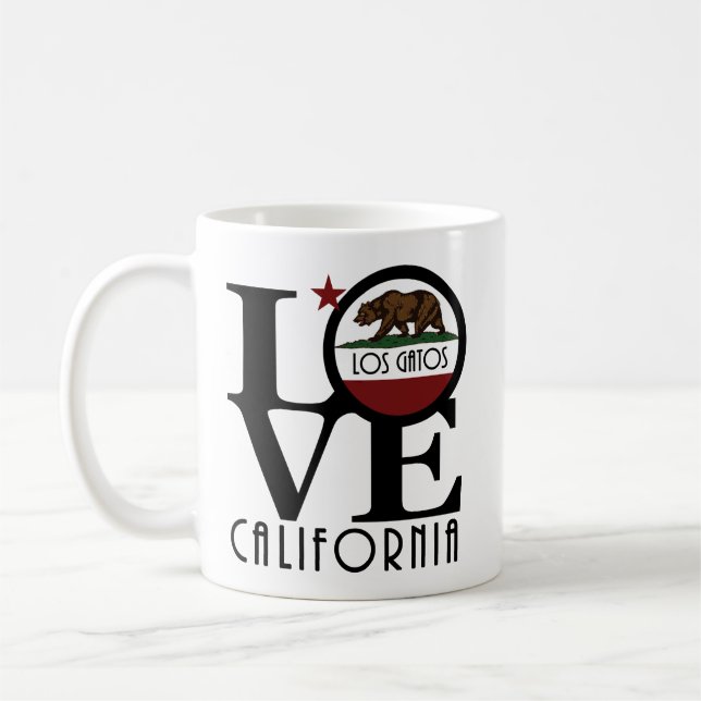 Taza De Café LOVE Los Gatos 11oz (Izquierda)