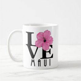 Taza De Café LOVE Maui Pink 11oz
