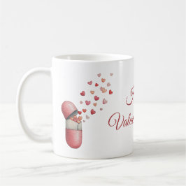 Taza De Café Love Medicine Valentine's Day Design