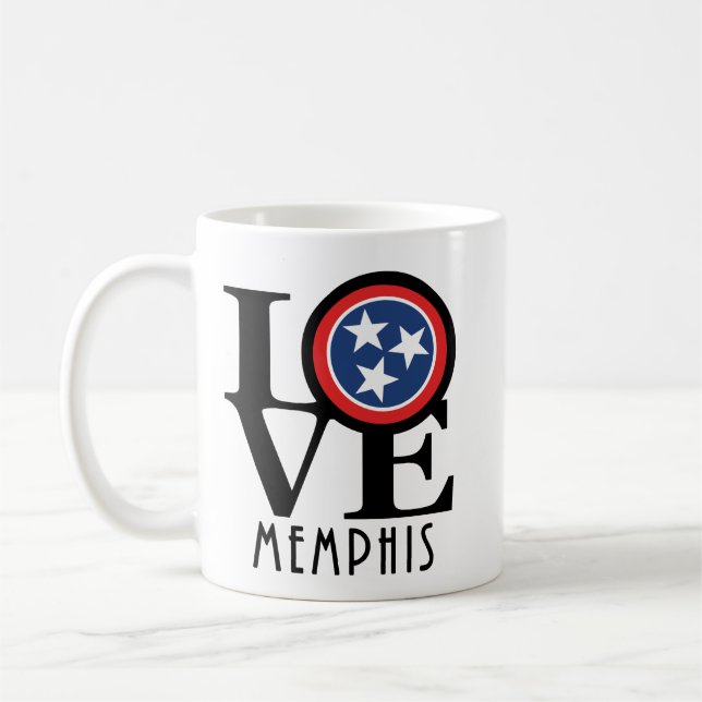 Taza De Café LOVE Memphis (Izquierda)
