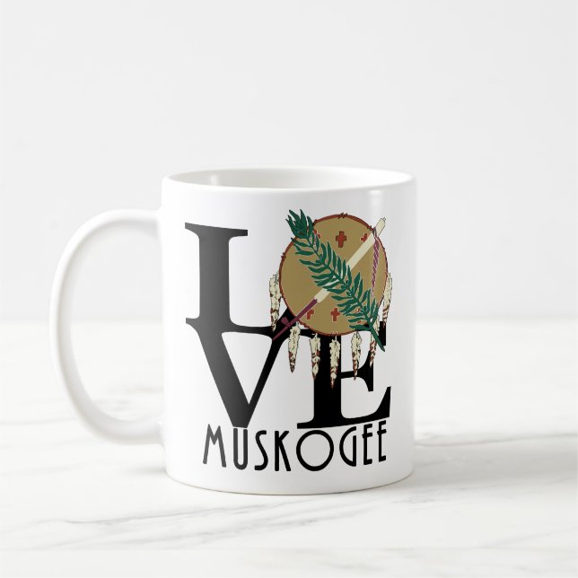 Taza De Café LOVE Muskogee OK 11oz (Izquierda)