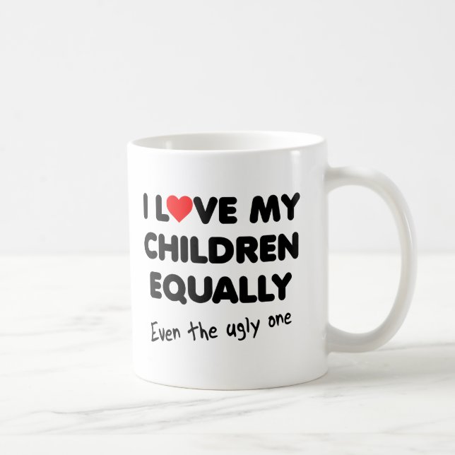 Taza De Café Love My Children Funny Mug (Derecha)