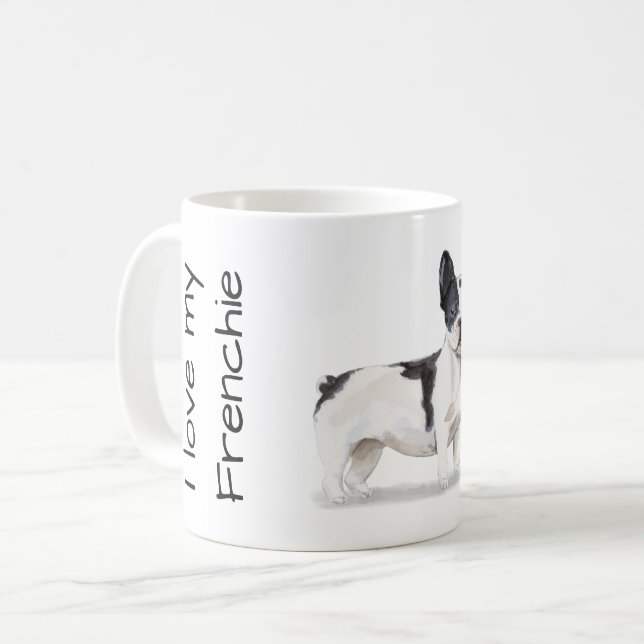 Taza De Café Love my Frenchie (Anverso izquierdo)