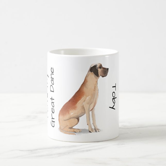 Taza De Café Love My Great Dane (Centro)