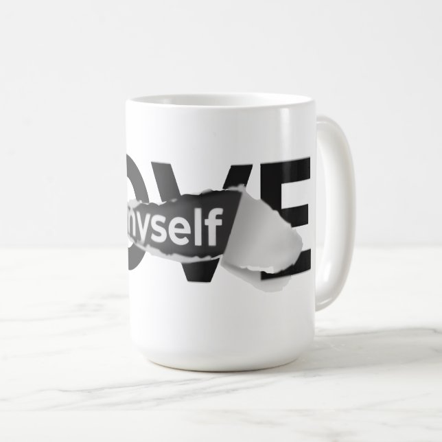 Taza De Café Love Myself Throw Pillow (Anverso derecho)