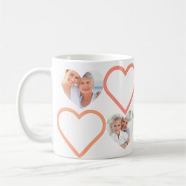 Taza De Café Love Nana Abuela Pink Heart Fotos Collage