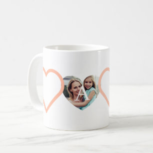 Taza De Café Love Nana Abuela Pink Heart Fotos Collage