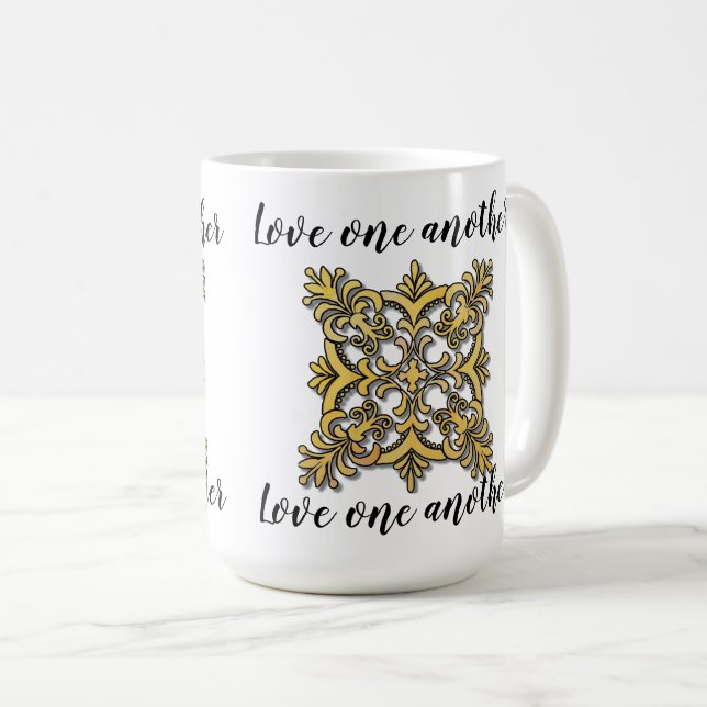 Taza De Café Love one another tank top (Anverso derecho)