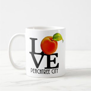Taza De Café LOVE Peachtree City 11oz