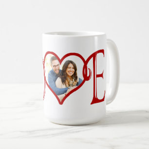 Taza De Café LOVE personalizado Fotografía del corazón