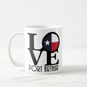 Taza De Café LOVE Port Arthur 11oz