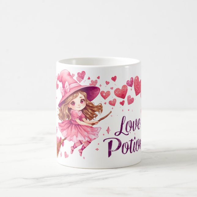 Taza De Café Love Potion Mug | Cute Witch Valentine Cup (Centro)