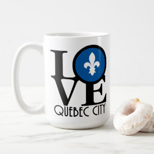 Taza De Café LOVE Quebec City 15oz