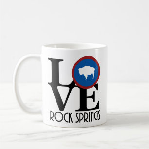Taza De Café LOVE Rock Springs, Wyoming 11oz