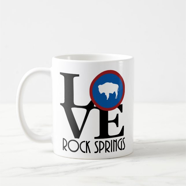 Taza De Café LOVE Rock Springs, Wyoming 11oz (Izquierda)