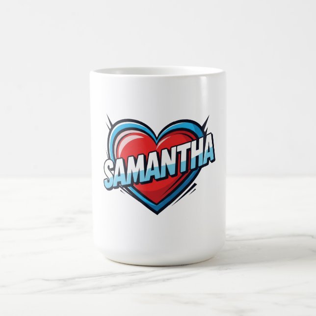 Taza De Café Love Samantha (Centro)