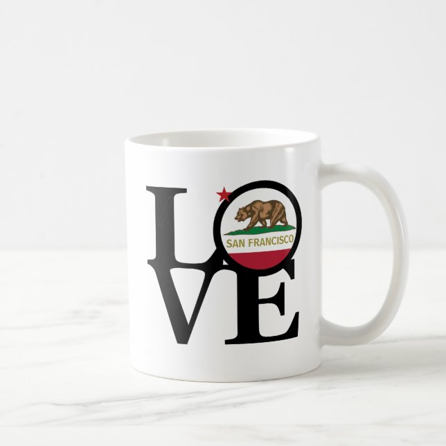 Taza De Café LOVE San Francisco 11oz Mug (Derecha)