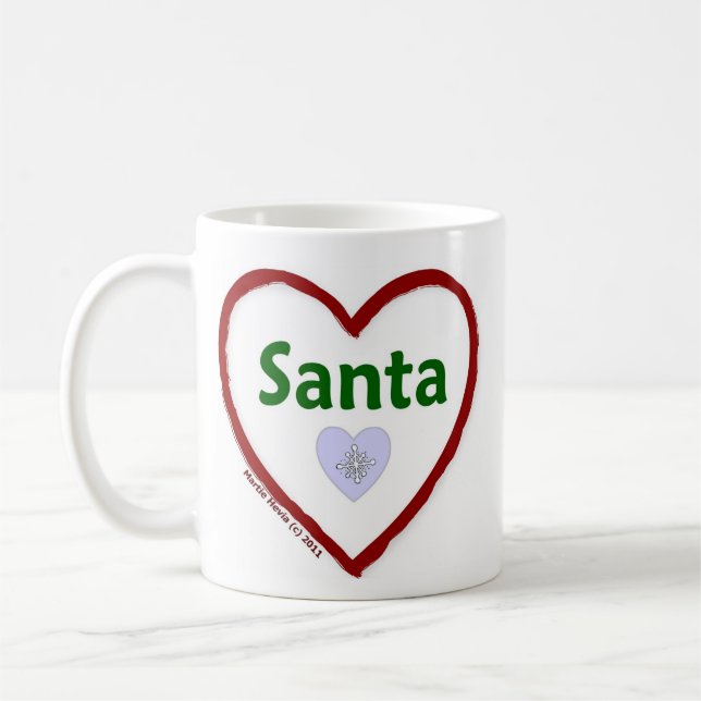 Taza De Café Love Santa (Izquierda)