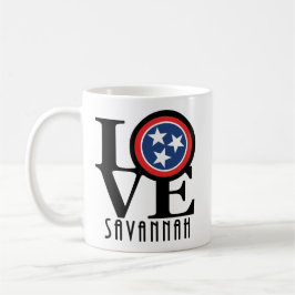 Taza De Café LOVE Savannah Tennessee 11oz
