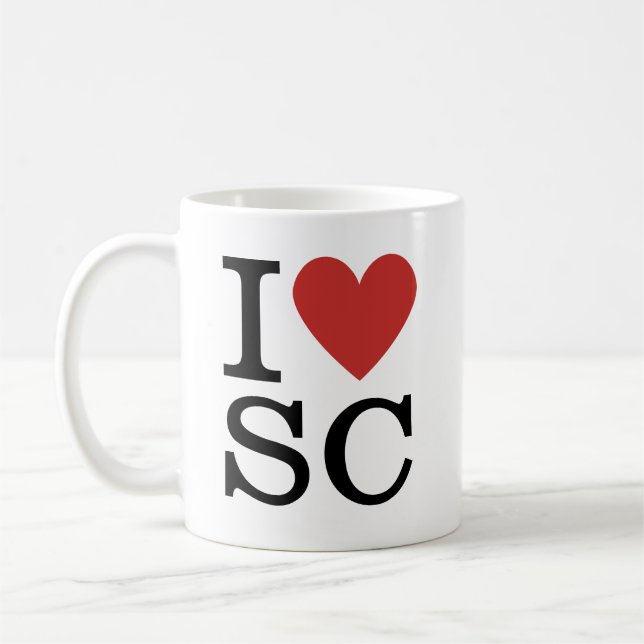 Taza De Café ❤️ Love SC - Departamento de la Cadena de Suminist (Izquierda)