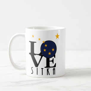 Taza De Café LOVE Sitka Alaska 11oz