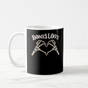 Taza De Café Love Skeleton Hand Classic