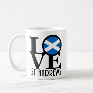 Taza De Café LOVE St Andrews Scotland 11oz