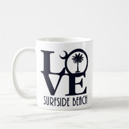 Taza De Café LOVE Surfside Beach SC 11oz