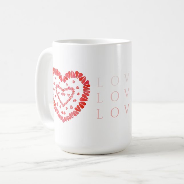 Taza De Café LOVE Tall White Mug (Anverso izquierdo)