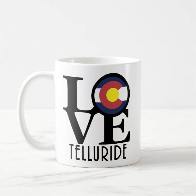 Taza De Café LOVE Telluride 11oz (Izquierda)