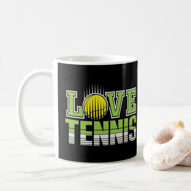 Taza De Café Love Tennis (Con donut)