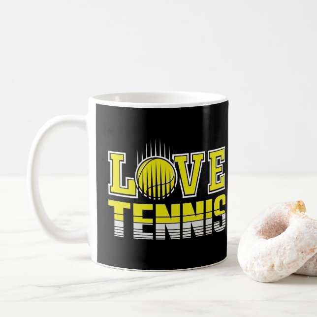 Taza De Café Love Tennis (Con donut)